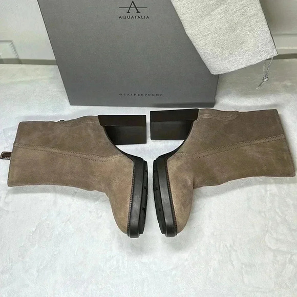 Aquatalia SZ 10 Taupe Ilenia Boots - Picture 2 of 8